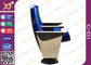 Cadeiras estofadas azul do auditório do folheado do bordo com saída do ar do calefator sob a almofada de Seat fornecedor