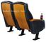 Cadeiras de madeira do assento do teatro do couro genuíno do braço dos pés de aço com suporte de copo XJ-6878 fornecedor