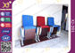 Três assentos personalizados reforçam as cadeiras de alumínio do auditório com madeira compensada quadrada fornecedor