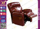 Cadeira de couro real do Recliner do cinema, sofá de Home Theater com tabuleta do alimento fornecedor