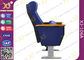 Cadeiras empilháveis azuis de salão de leitura para o púlpito da igreja/o assento teatro de leitura fornecedor