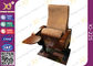 Cadeiras da sala de conferências do auditório com a tabela de escrita durável da madeira compensada/grande pé do ferro fornecedor