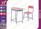 Mesa e cadeira do estudante do MDF do quadro do metal ajustada para o pó de formação da sala revestidas fornecedor