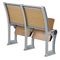 cadeiras de dobradura de madeira da madeira compensada da parte traseira do aço de 1.5mm com mobília da sala de aula da gaveta/escola fornecedor
