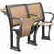 Mesa de madeira e cadeira da madeira compensada dobrável do metal do ferro ajustadas para a leitura salão da escola fornecedor