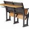 Mesa de madeira e cadeira da madeira compensada dobrável do metal do ferro ajustadas para a leitura salão da escola fornecedor