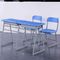 Tabela dobro e cadeira do estudante ajustadas com pés do ângulo do Tabletop do PVC do HDPE tri fornecedor