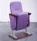 Cadeiras empilháveis da igreja da tela roxa barata com base acolchoada de Seat para a venda fornecedor