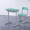 Mint Green HDPE Iron Aluminum School Student Study Desk and Chair fornecedor