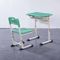 Do HDPE alto médio da mesa e da cadeira do estudante do quadro de alumínio verde ajustado da hortelã da superfície fornecedor