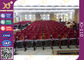 Assento vermelho da sala do teatro de Salão da igreja com resto de madeira de borracha do braço do número da fileira fornecedor