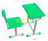Única tabela e cadeira duplas do estudante ajustadas com material do HDPE do sulco fornecedor
