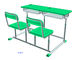 Do HDPE verde da mesa e da cadeira do estudante da hortelã do ferro ajustado mobília de escola ajustável fornecedor