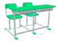 Do HDPE verde da mesa e da cadeira do estudante da hortelã do ferro ajustado mobília de escola ajustável fornecedor